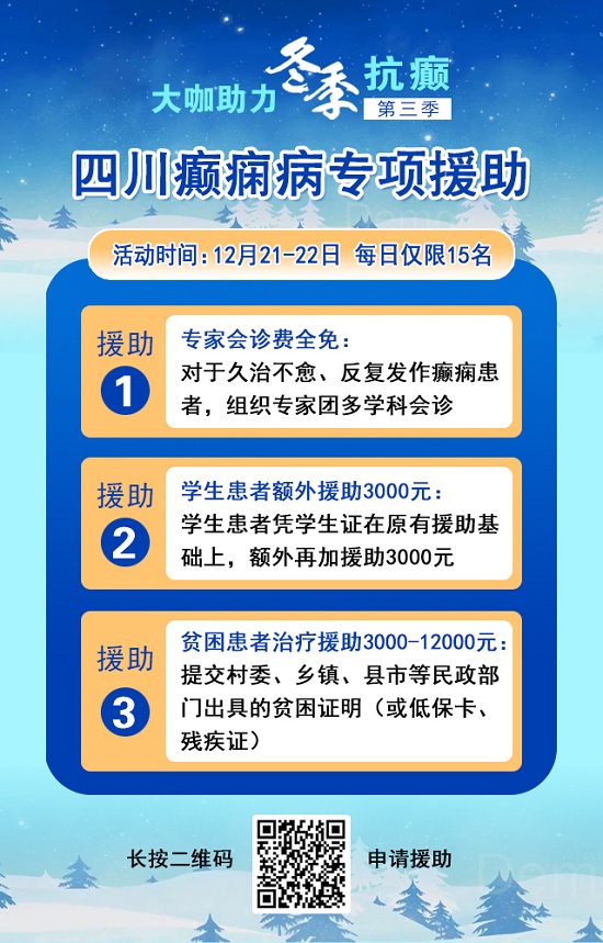 【重磅消息】12月21-22日，北京三甲癲癇大咖攜手0元會診，高達12000元援助，名額有限，速約!